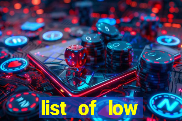 list of low volatility slot machines