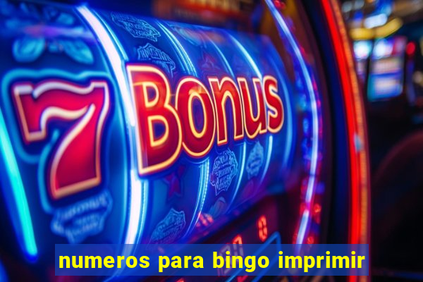 numeros para bingo imprimir