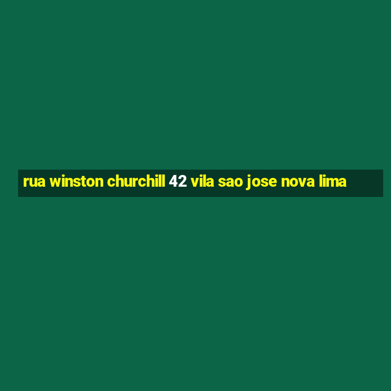 rua winston churchill 42 vila sao jose nova lima