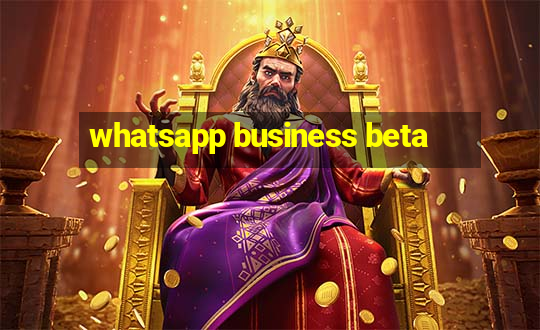 whatsapp business beta