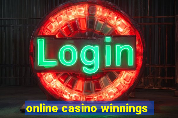 online casino winnings