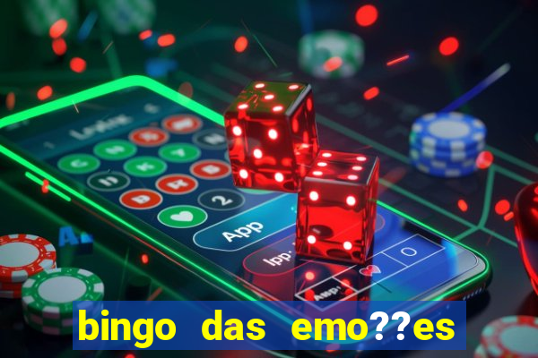 bingo das emo??es com palavras