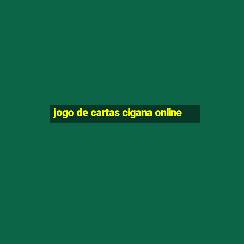 jogo de cartas cigana online