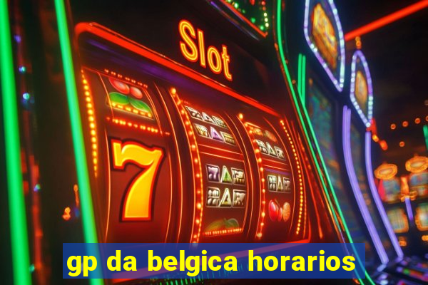 gp da belgica horarios