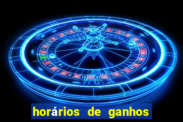 horários de ganhos no fortune tiger