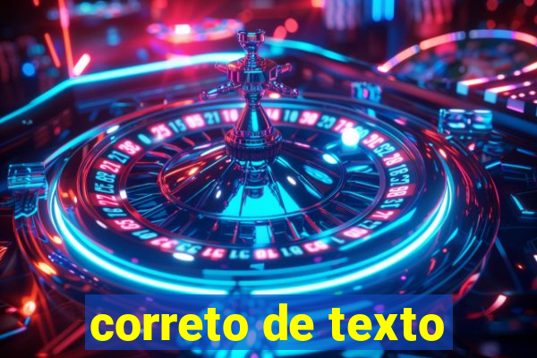 correto de texto