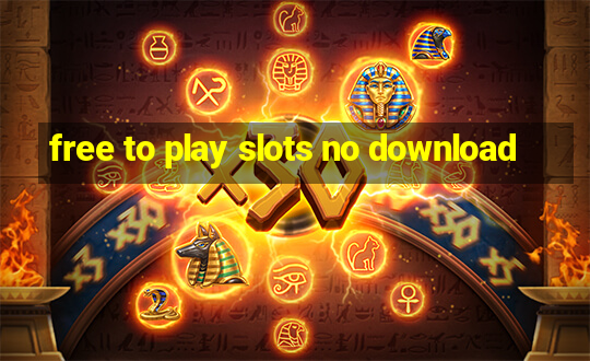 free to play slots no download