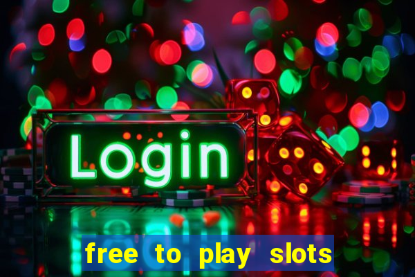 free to play slots no download