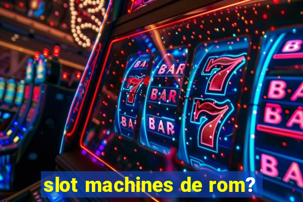 slot machines de rom?