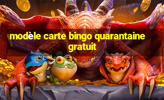 modèle carte bingo quarantaine gratuit