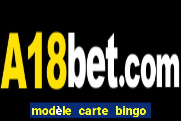 modèle carte bingo quarantaine gratuit