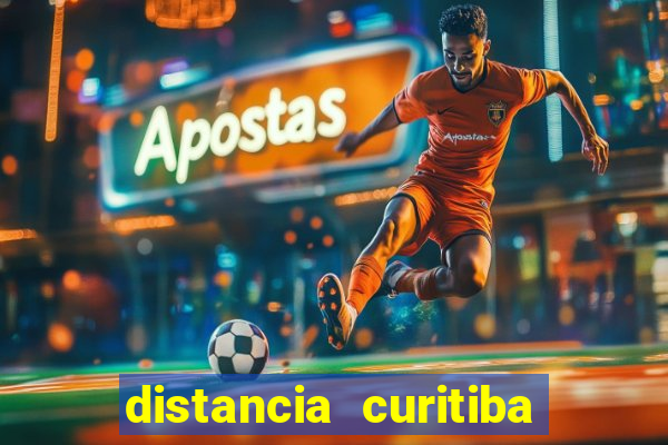 distancia curitiba a santos