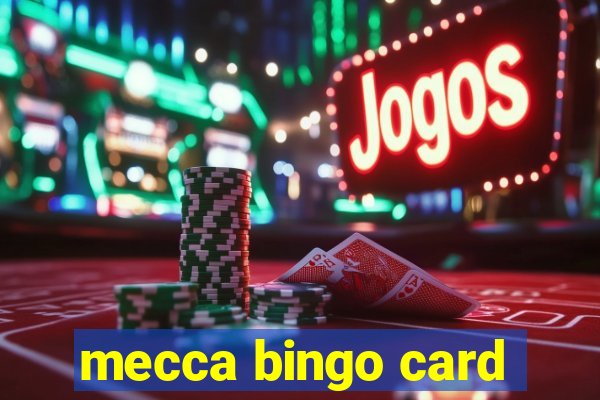 mecca bingo card