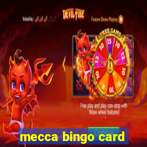 mecca bingo card