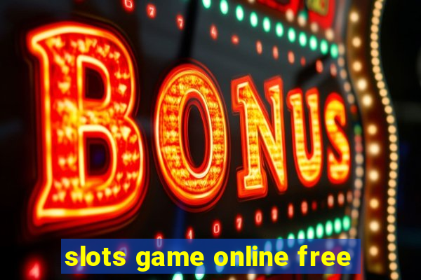 slots game online free