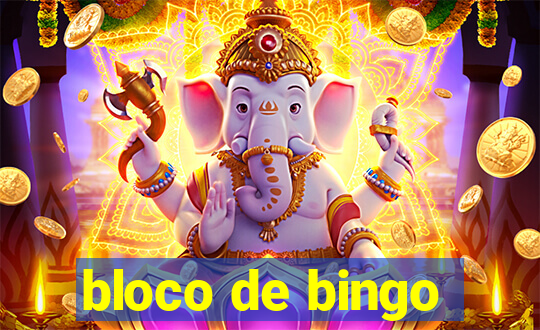 bloco de bingo