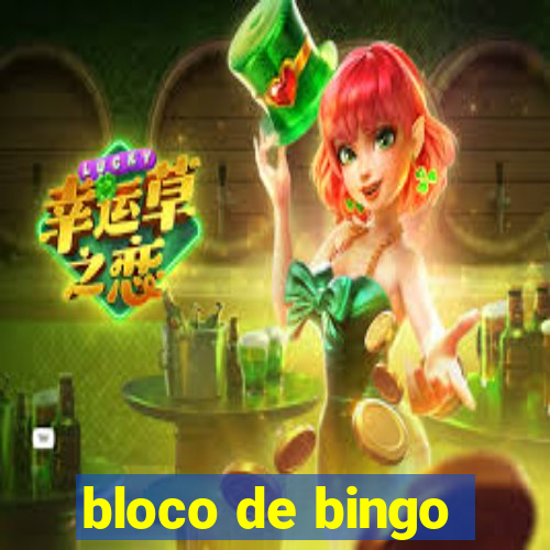 bloco de bingo