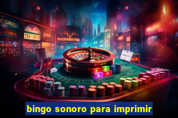 bingo sonoro para imprimir