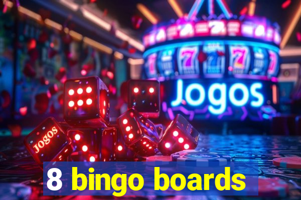 8 bingo boards