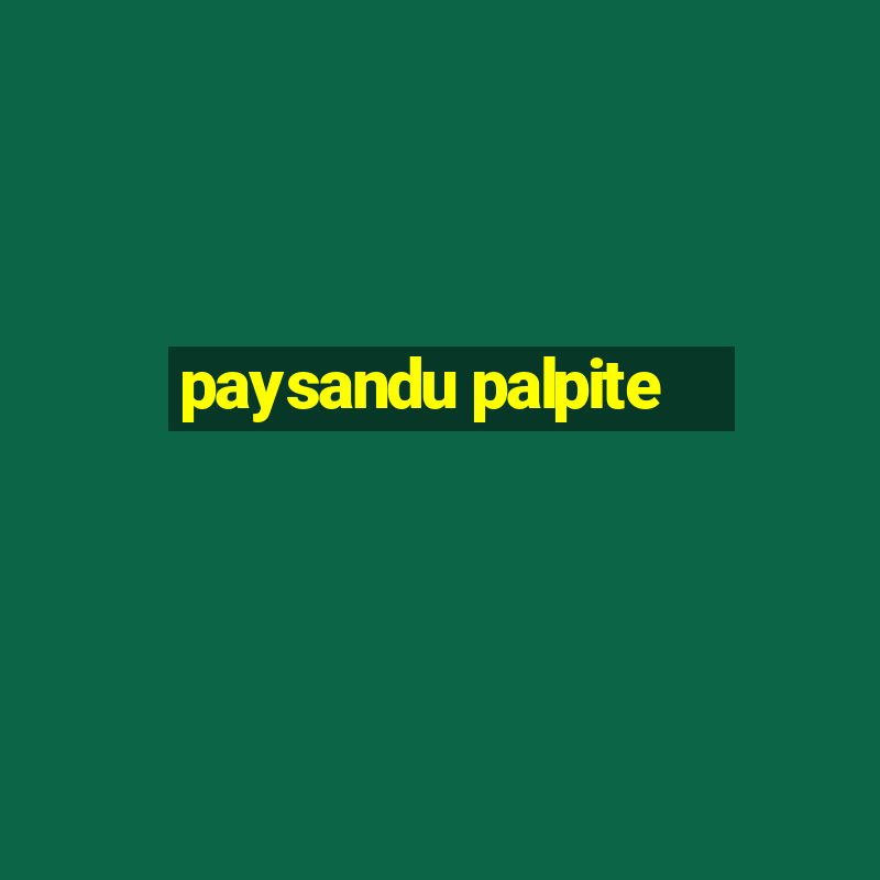 paysandu palpite