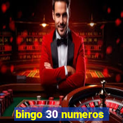 bingo 30 numeros