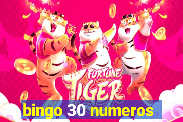 bingo 30 numeros