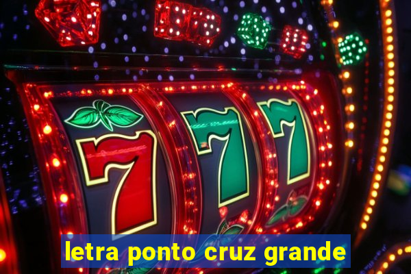 letra ponto cruz grande