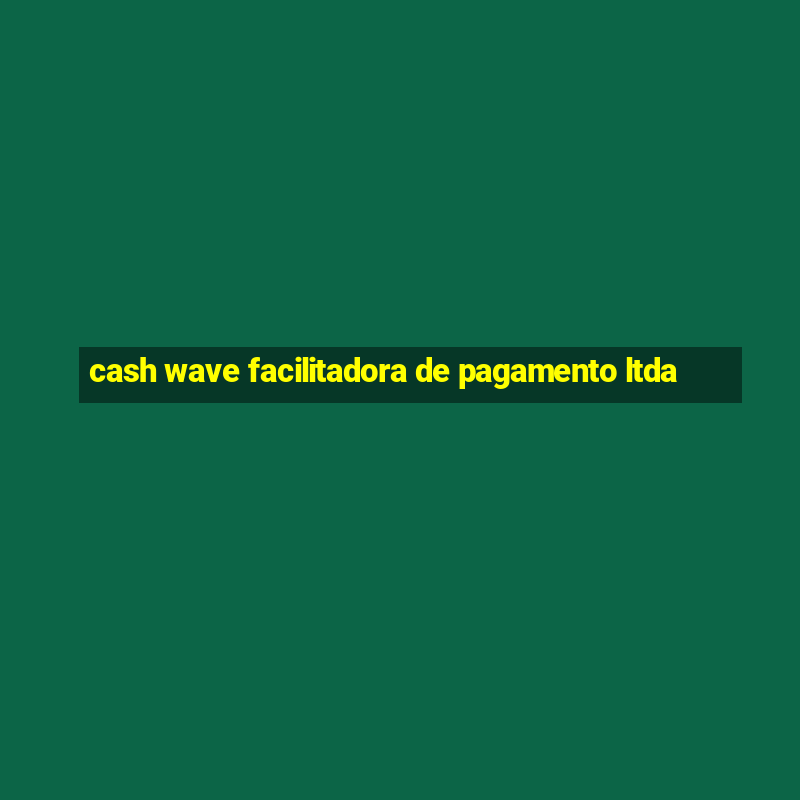 cash wave facilitadora de pagamento ltda