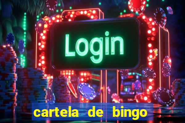 cartela de bingo para educa??o infantil