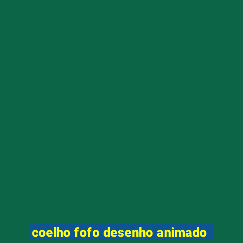 coelho fofo desenho animado