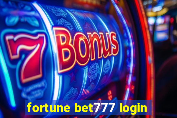 fortune bet777 login