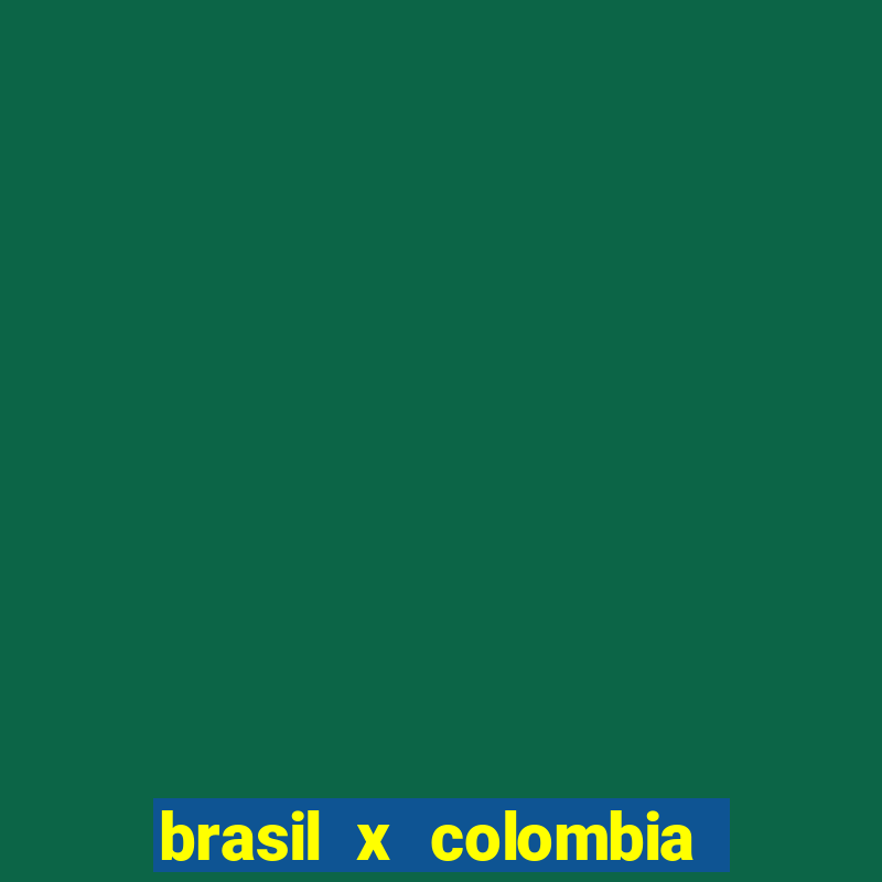 brasil x colombia pré olimpico