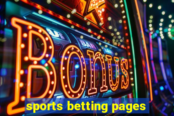 sports betting pages