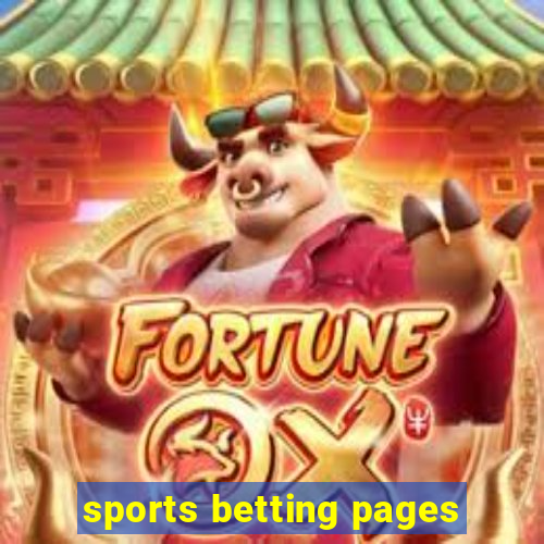 sports betting pages