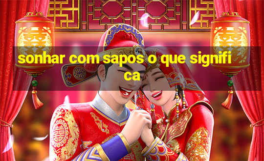 sonhar com sapos o que significa