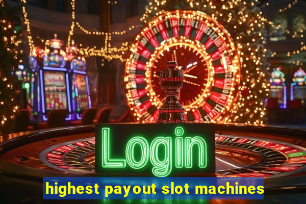 highest payout slot machines