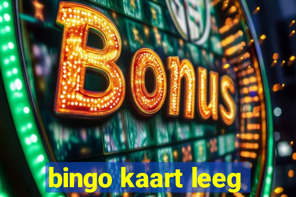 bingo kaart leeg