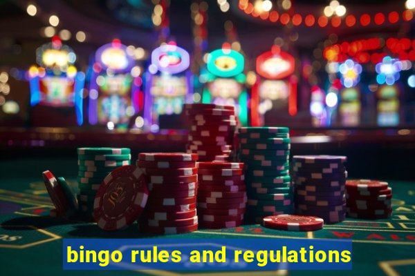 bingo rules and regulations