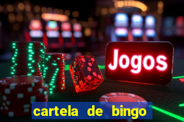 cartela de bingo para imprimir gratis