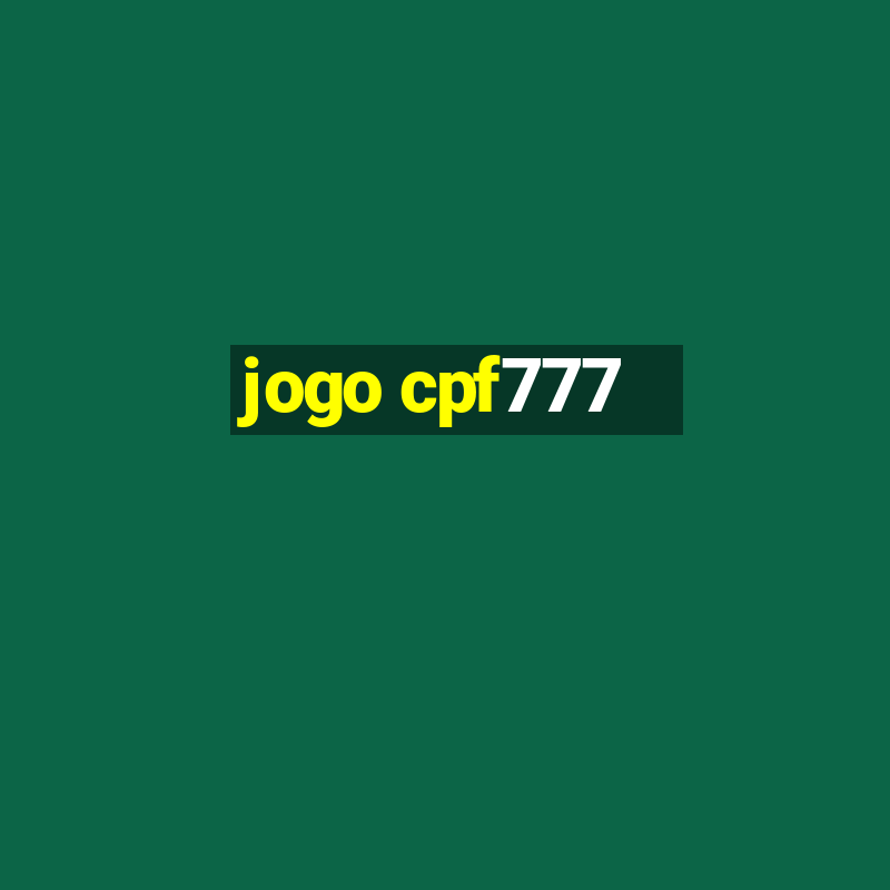 jogo cpf777