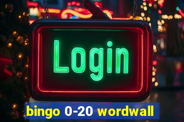 bingo 0-20 wordwall