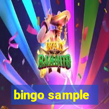 bingo sample