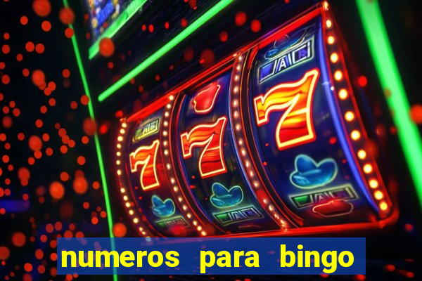 numeros para bingo de 1 a 100