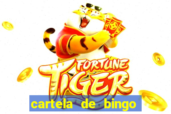 cartela de bingo da sorte