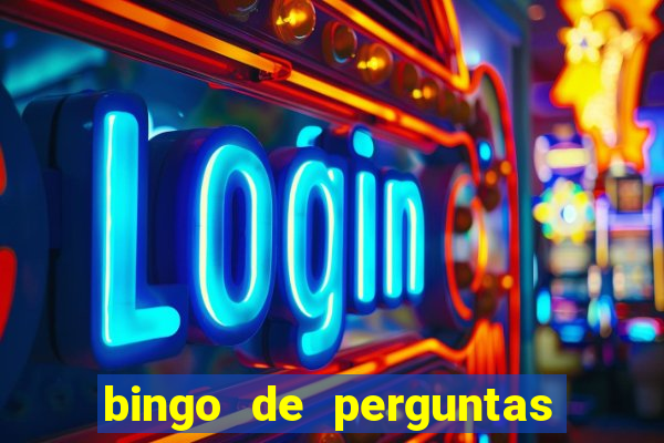 bingo de perguntas e respostas