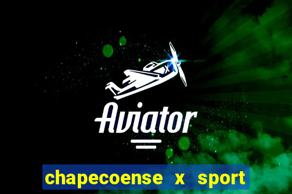 chapecoense x sport ao vivo