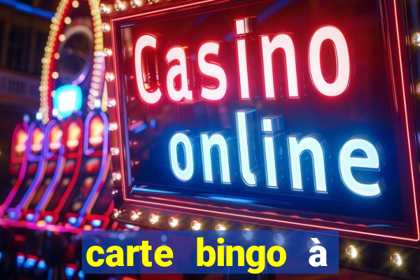 carte bingo à imprimer gratuit