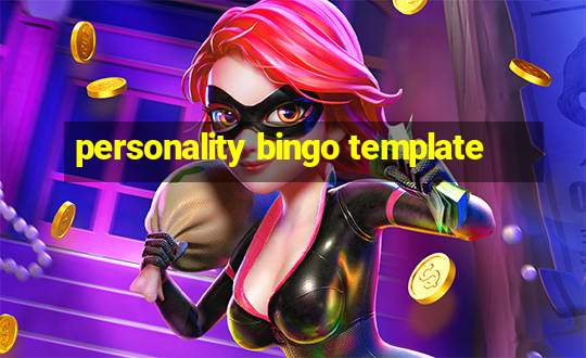 personality bingo template