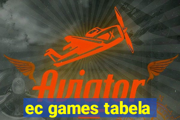 ec games tabela