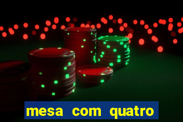 mesa com quatro cadeiras casas bahia